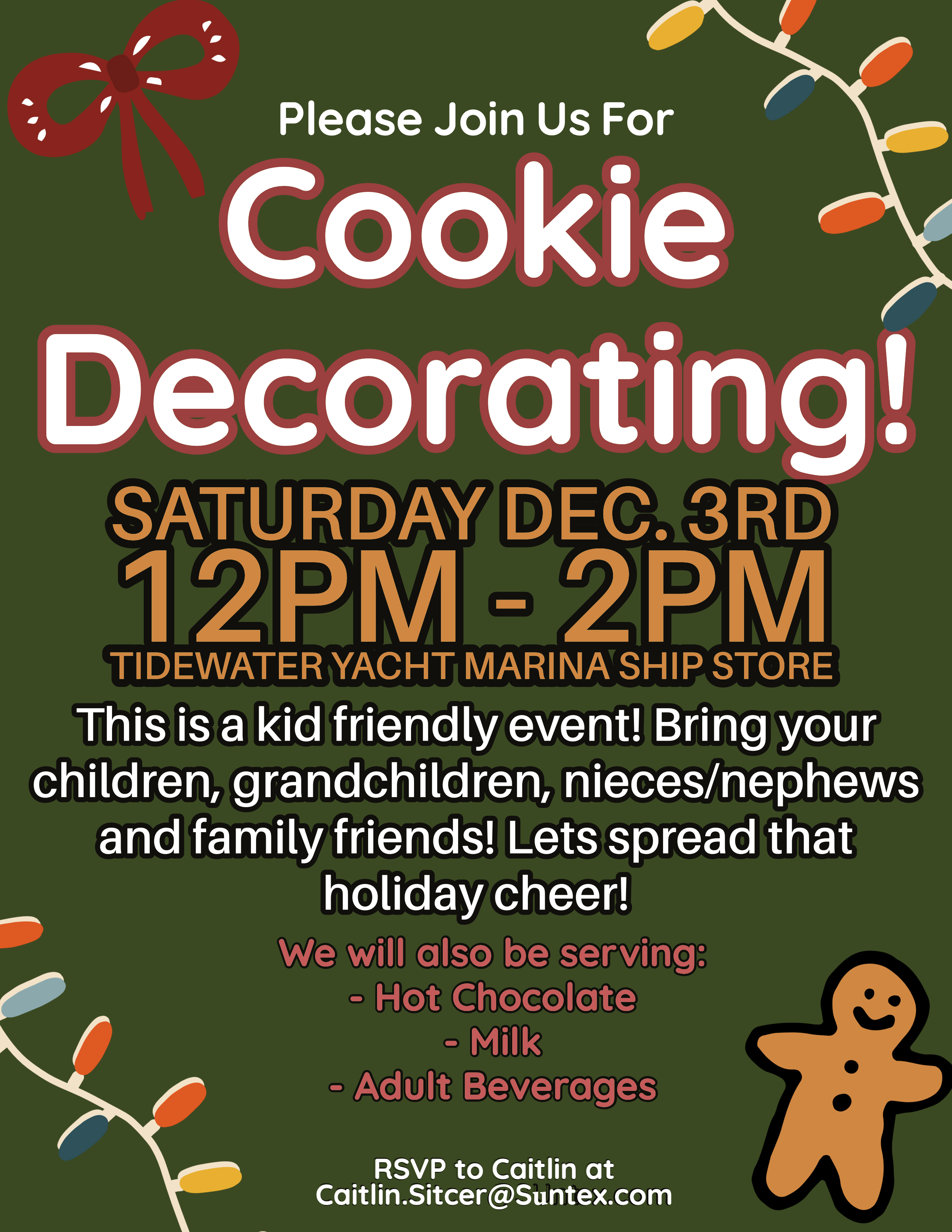 Cookie Decorating Party at Tidewater Yacht Marina