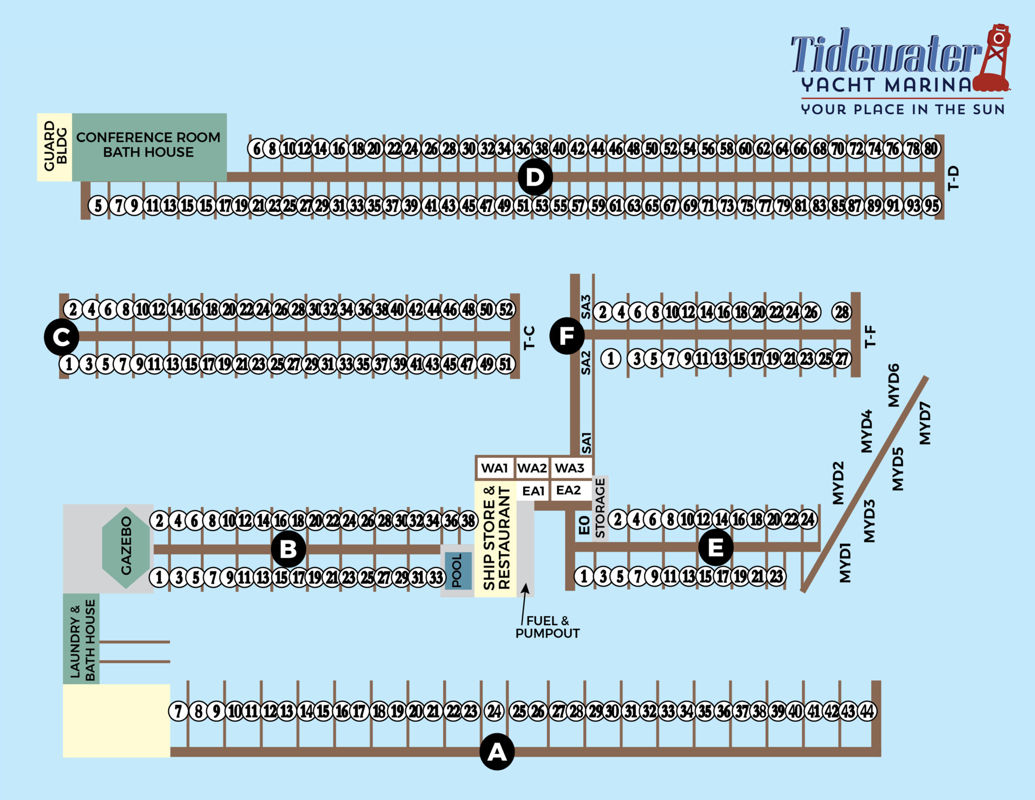 Boat Slips, Wet Slips, Transient Slips For Rent Tidewater Yacht Marina